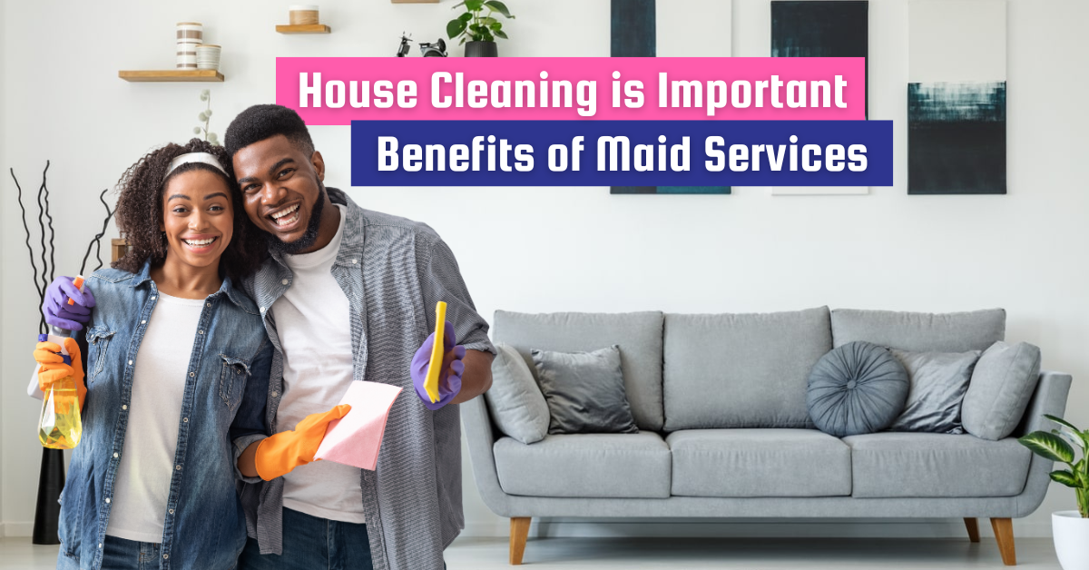 Maid service cleaning house